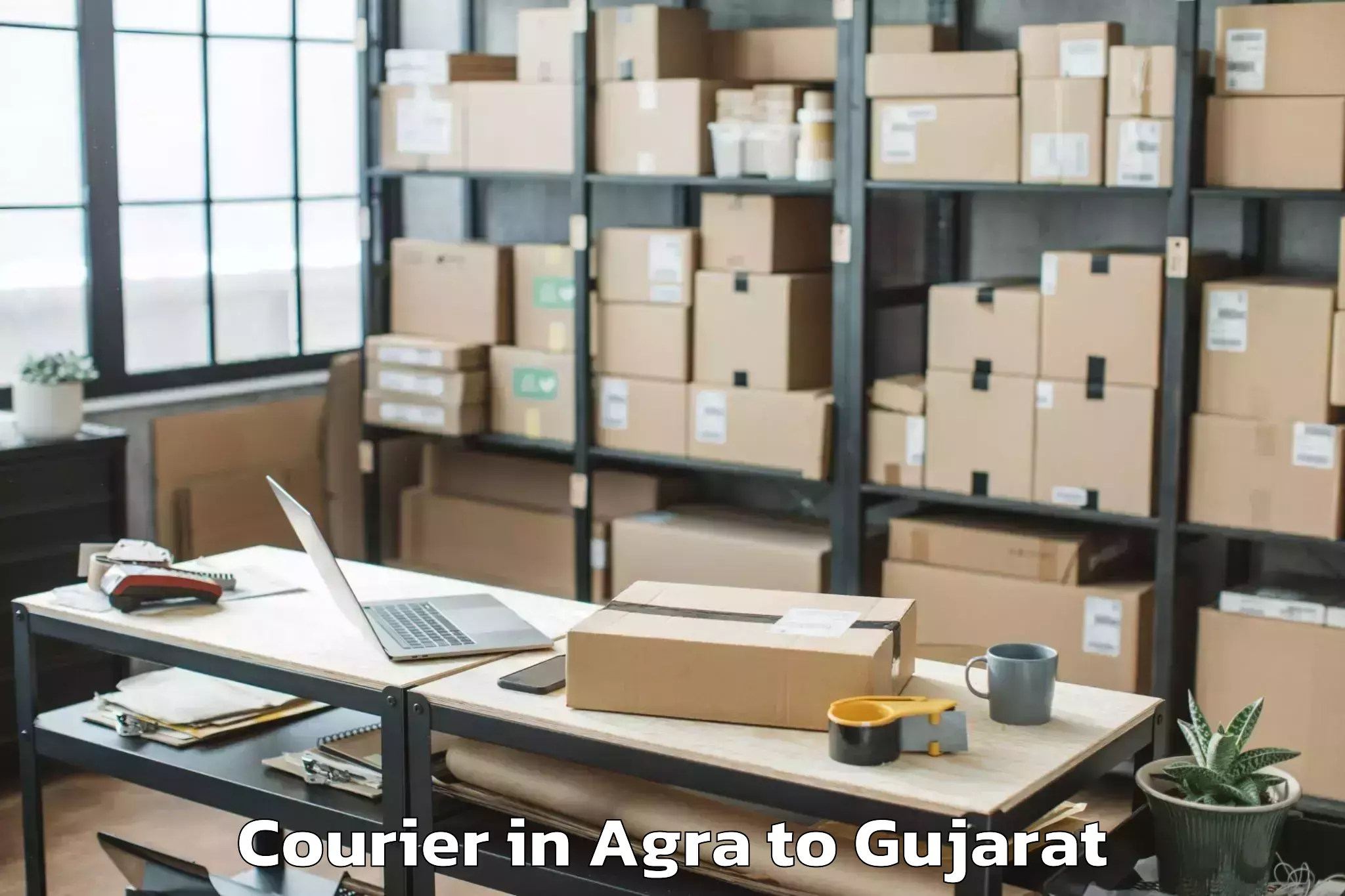 Affordable Agra to Kandla Port Courier